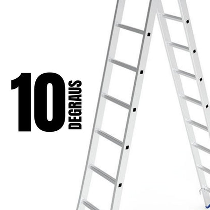 Escada MOR com 10 degraus por seção