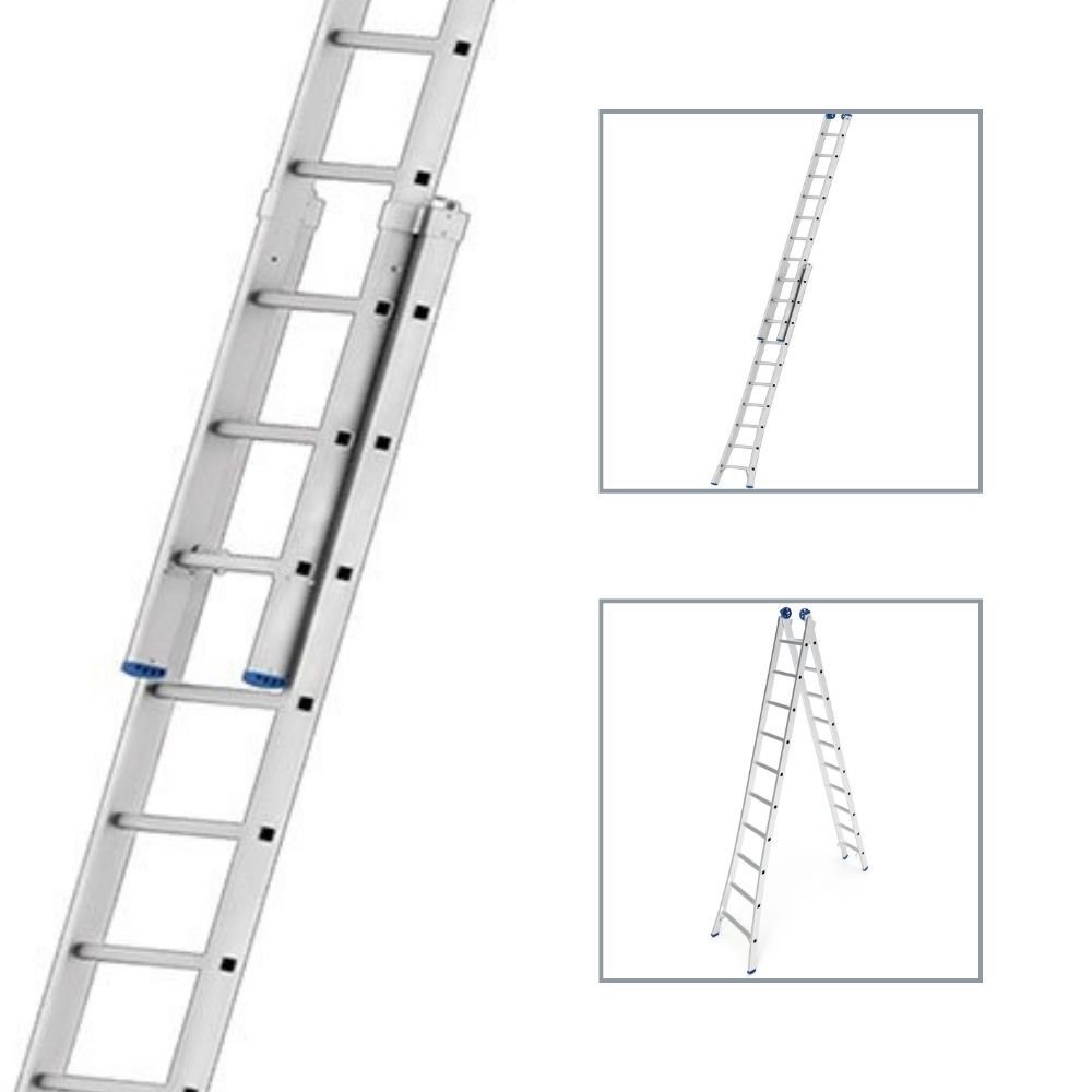 Modos de uso da escada extensível MOR