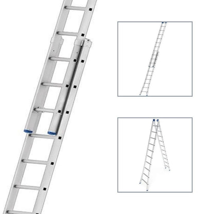 Modos de uso da escada extensível MOR