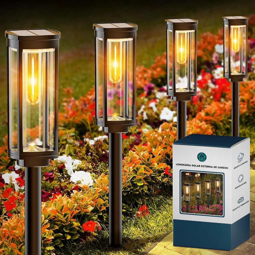 Luminária Solar Externa de Jardim LumiGarden