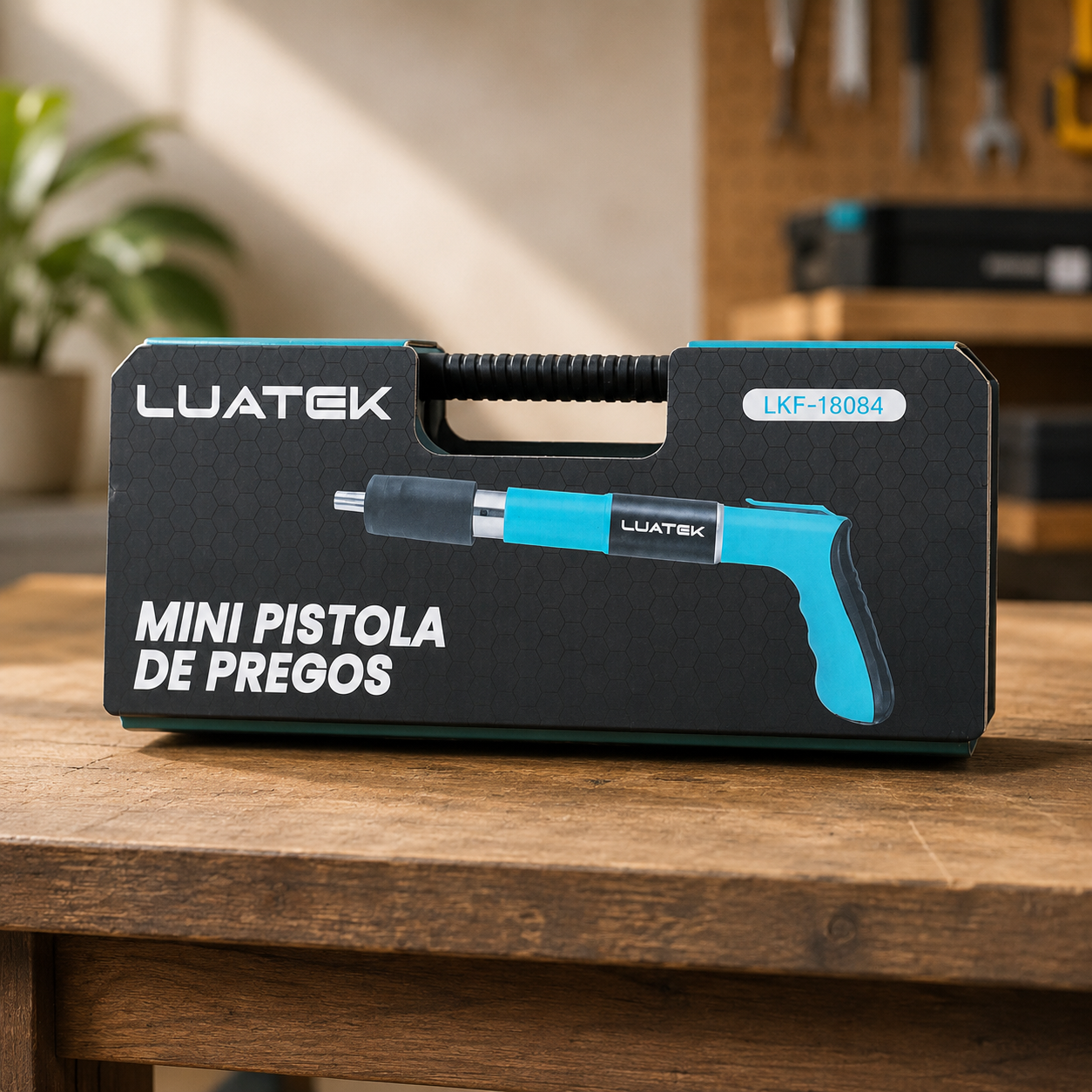 Pistola para Fixação de Rebites e Pregos Portátil- Luatek