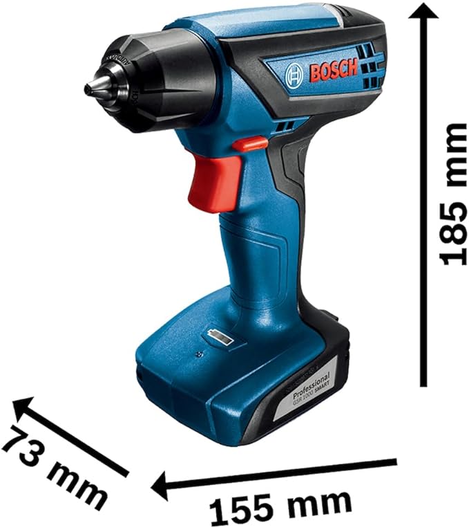 Bosch Furadeira Parafusadeira GSR 1000 Smart, Com Acessórios, 12 Volts