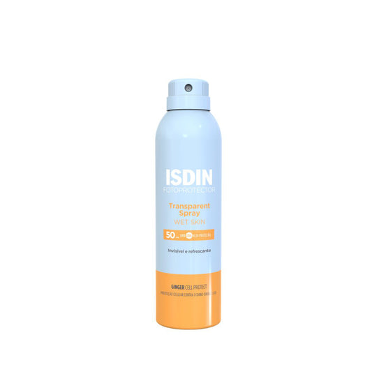 Fotoprotetor ISDIN Transparent Spray Wet Skin FPS50