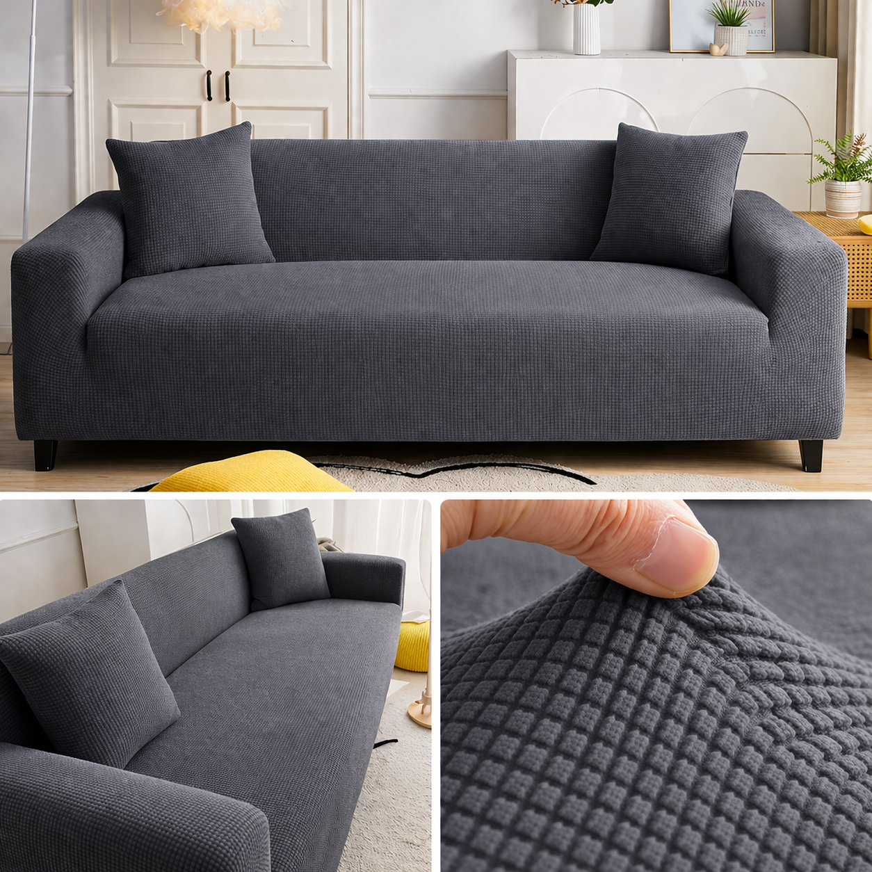 Capa Para Sofá Retrátil Semi Impermeável - Tecido Jacquard