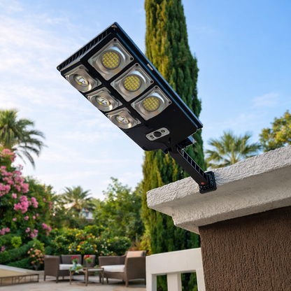 Luminária Solar 300W Externa com Sensor e Controle Remoto