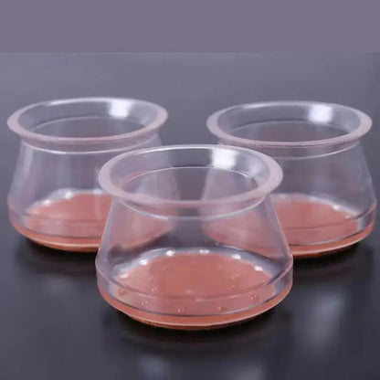 Protetores de Silicone para Pés de Cadeira com Feltro