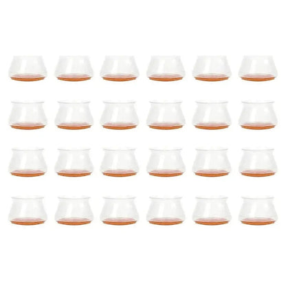 Protetores de Silicone para Pés de Cadeira com Feltro