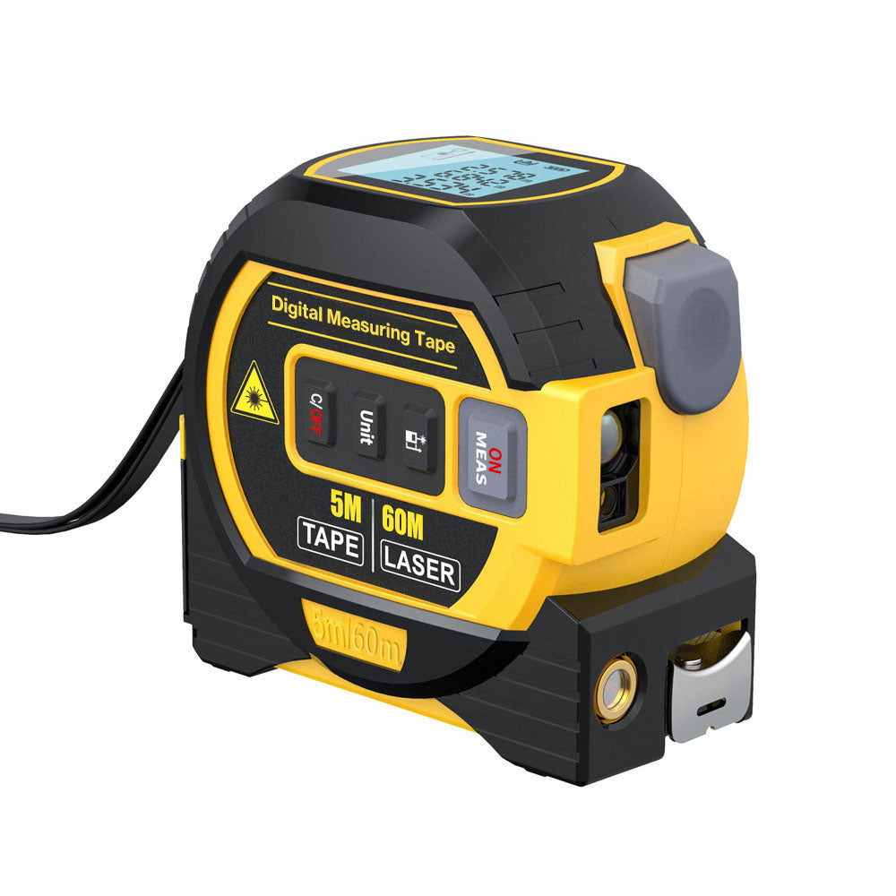 Trena a Laser Digital 3 em 1 com Fita Métrica