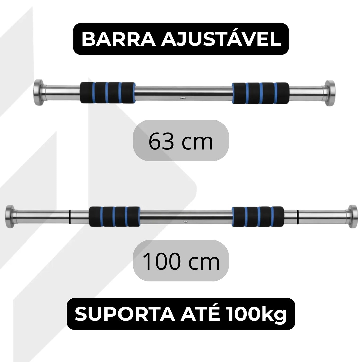 Barra de Porta Ajustável para Exercícios Barra Fixa até 100kg
