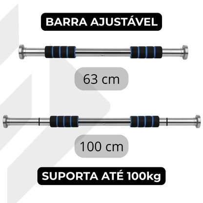 Barra de Porta Ajustável para Exercícios Barra Fixa até 100kg