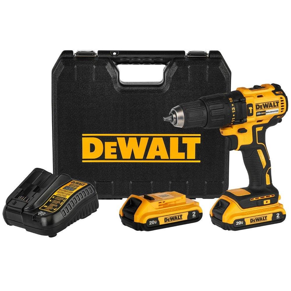 Furadeira e parafusadeira DeWalt DCD7781D2 com maleta, baterias e carregador