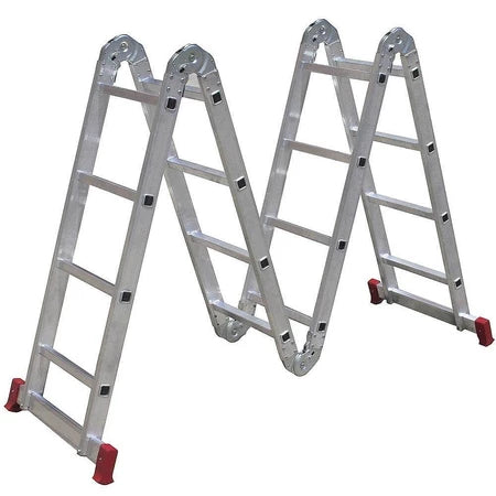 Escada de Alumínio Articulada 4x4 com 16 Degraus – Multiuso, Dobrável e Profissional BOTAFOGO-ESC0293