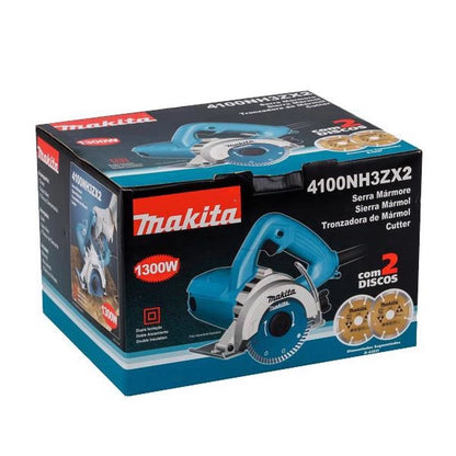 Serra Mármore 4.3/8 POL 1.300W + 2 Discos 4100NH3ZX2 MAKITA